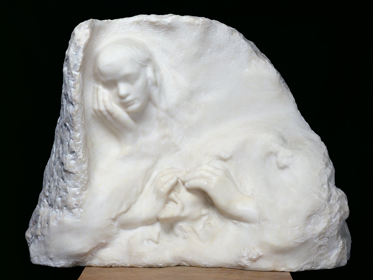 Viimeinen näky eli Aamun tähti, 1903 (marmori) tekijältä Auguste Rodin