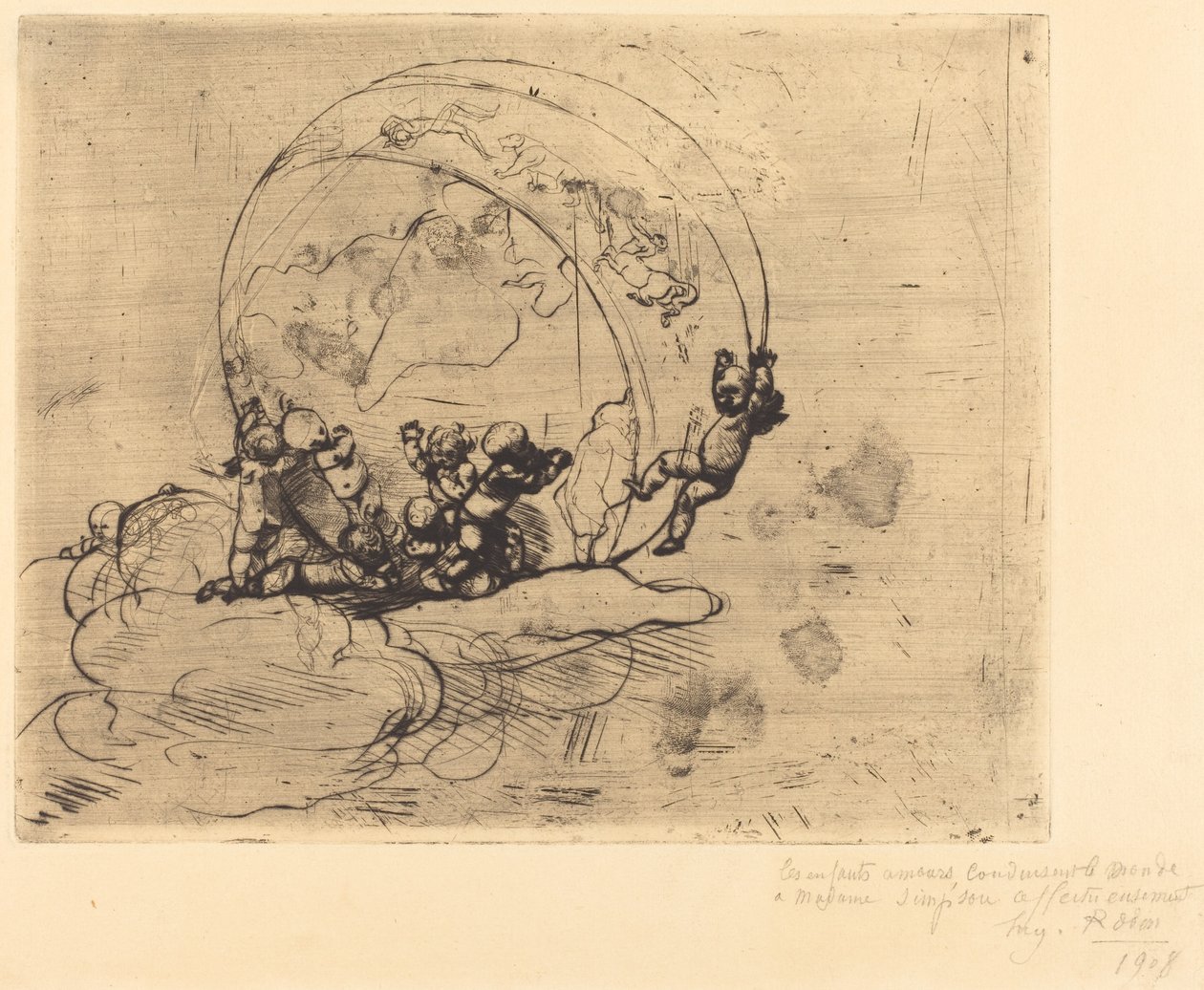 Les Amours Conduisant le Monde tekijältä Auguste Rodin