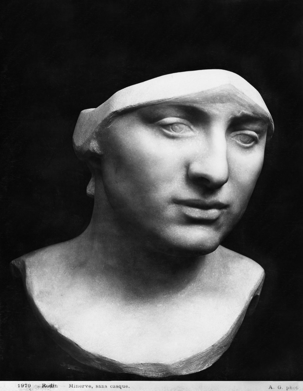 Minerva ilman kypärää, 1896 (marmori) (katso myös 414550) tekijältä Auguste Rodin