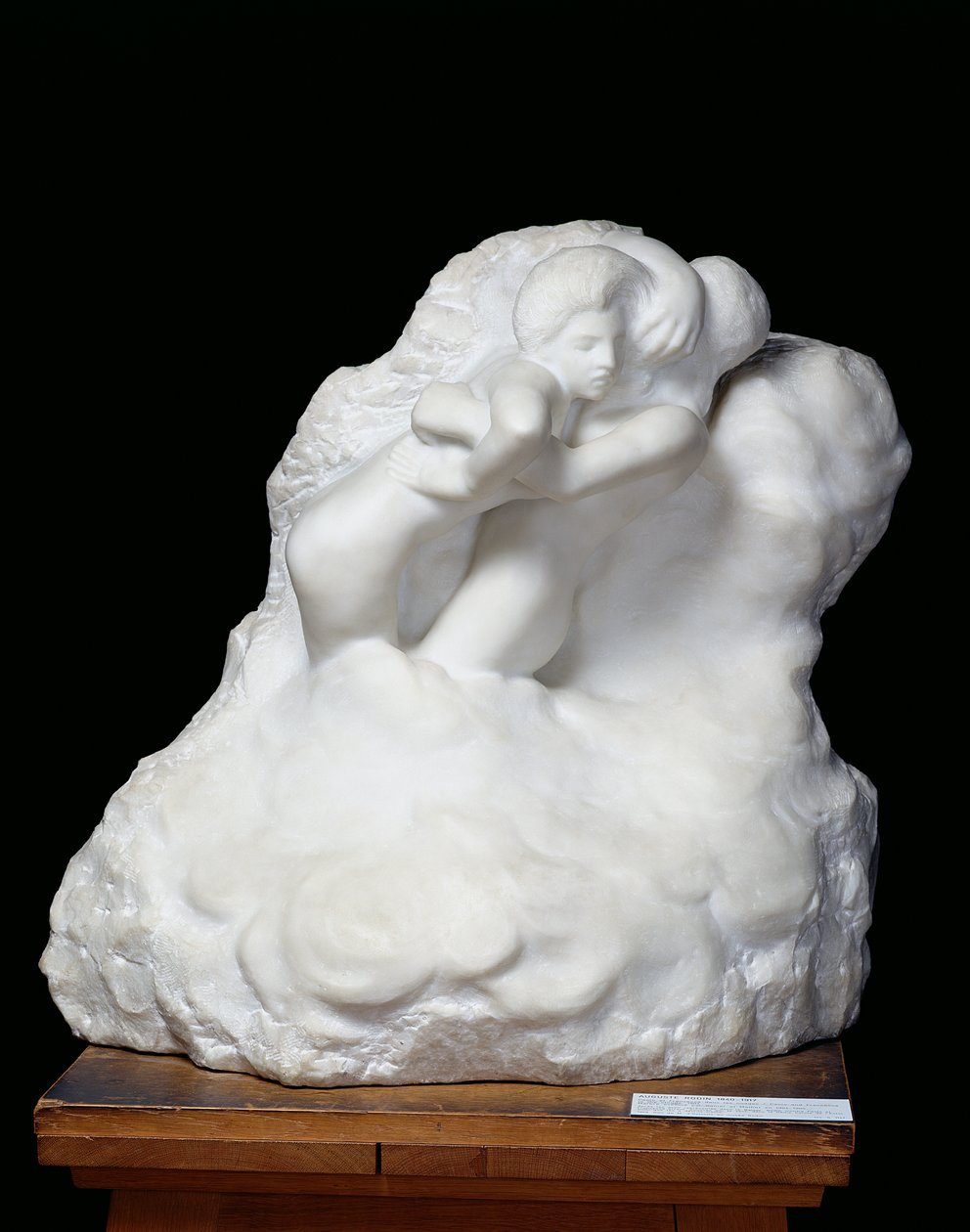 Paolo ja Francesca pilvissä, 1904 (marmori) tekijältä Auguste Rodin