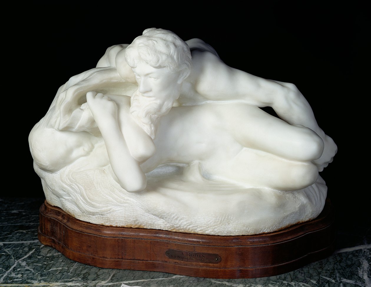 Psyche-Spring, joka tunnetaan myös nimellä Yllättynyt nymfi tai Kevät, 1886 (marmori) tekijältä Auguste Rodin