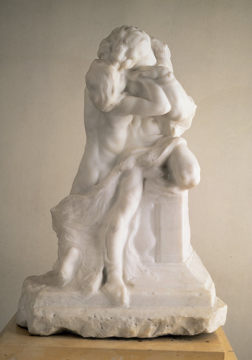 Romeo ja Julia, 1905 (marmori) (183886:n kääntöpuoli) tekijältä Auguste Rodin