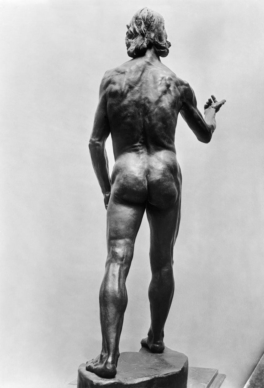 Pyhä Johannes Kastaja, takaa katsottuna, 1878-80 (katso myös 279787, 279788) (pronssi) tekijältä Auguste Rodin