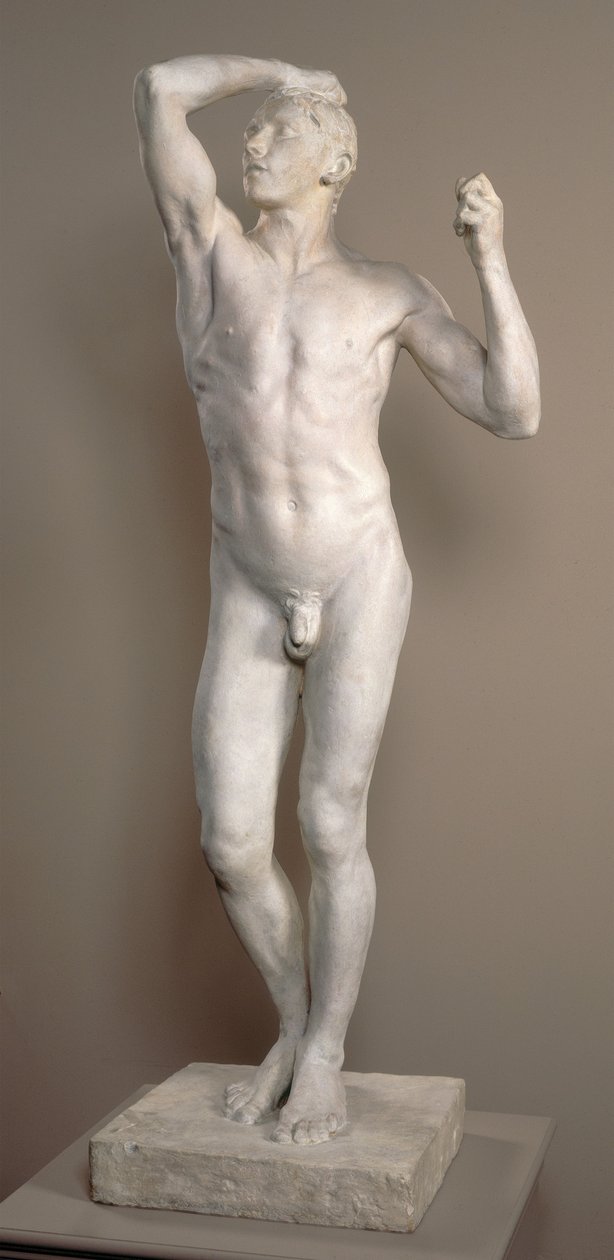 The Age of Bronze, malli 1875-1876, valettu 1898 (kipsi) tekijältä Auguste Rodin