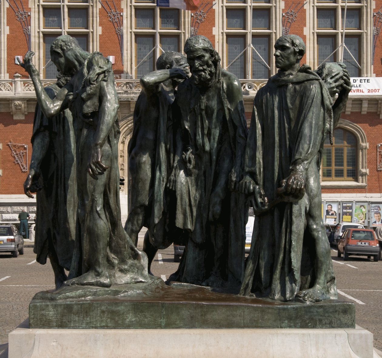 The Burghers of Calais, valmistunut 1889 (pronssi) tekijältä Auguste Rodin
