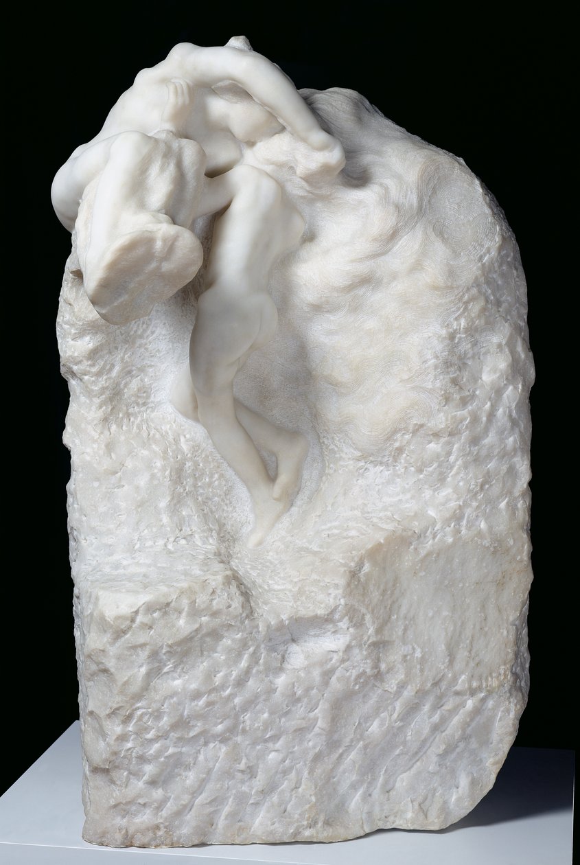Maa ja kuu, 1899 (marmori) tekijältä Auguste Rodin