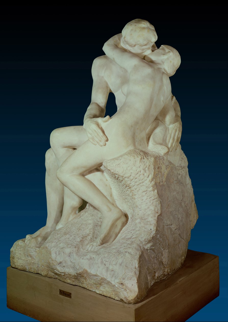 Suudelma, 1886 (marmori) (katso lisätietoja numerosta 63543) tekijältä Auguste Rodin