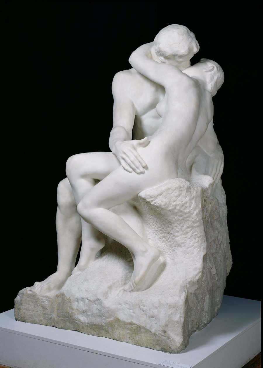 Suudelma, 1888-98 (marmori) tekijältä Auguste Rodin