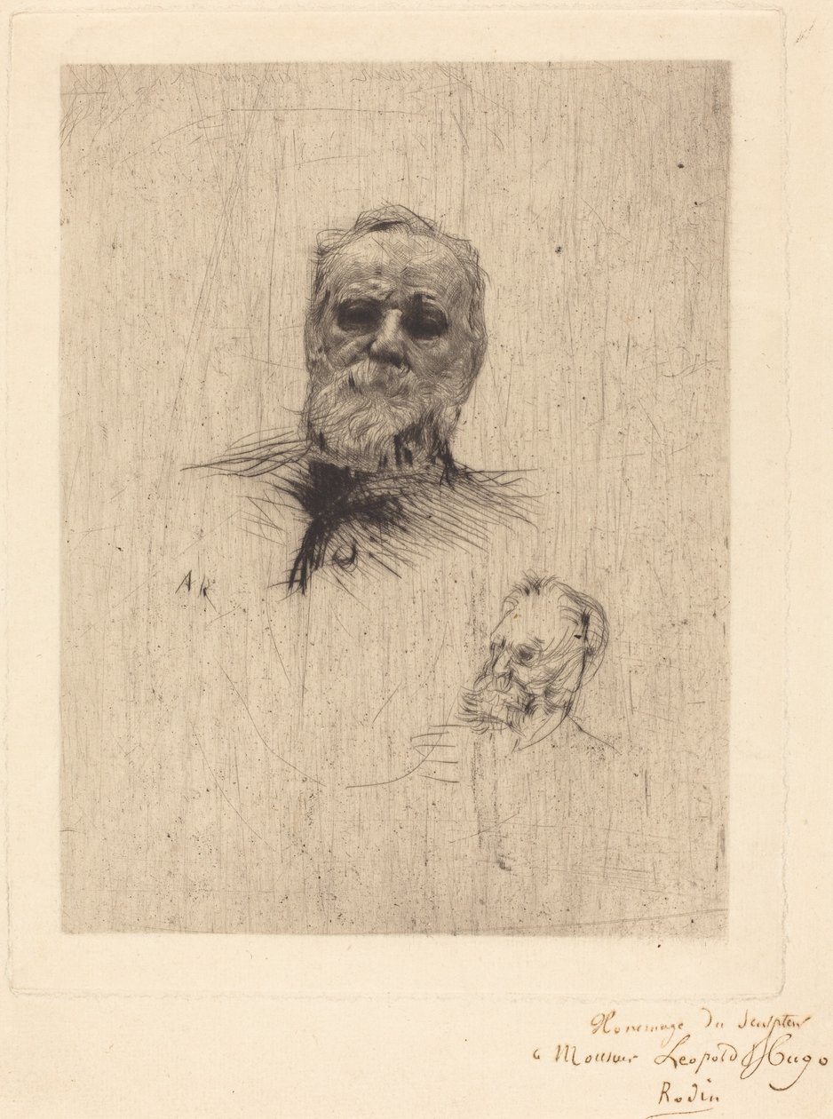 Victor Hugo, De Face tekijältä Auguste Rodin