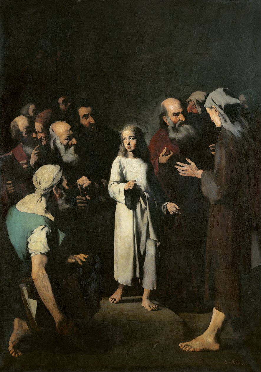 Jeesus lääkäreiden kanssa tekijältä Auguste Theodule Ribot
