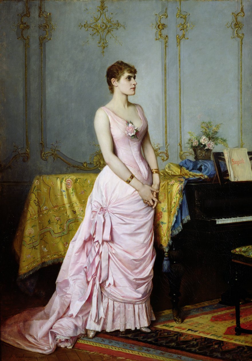 Rose Caronin (1857-1930) muotokuva 1886 tekijältä Auguste Toulmouche