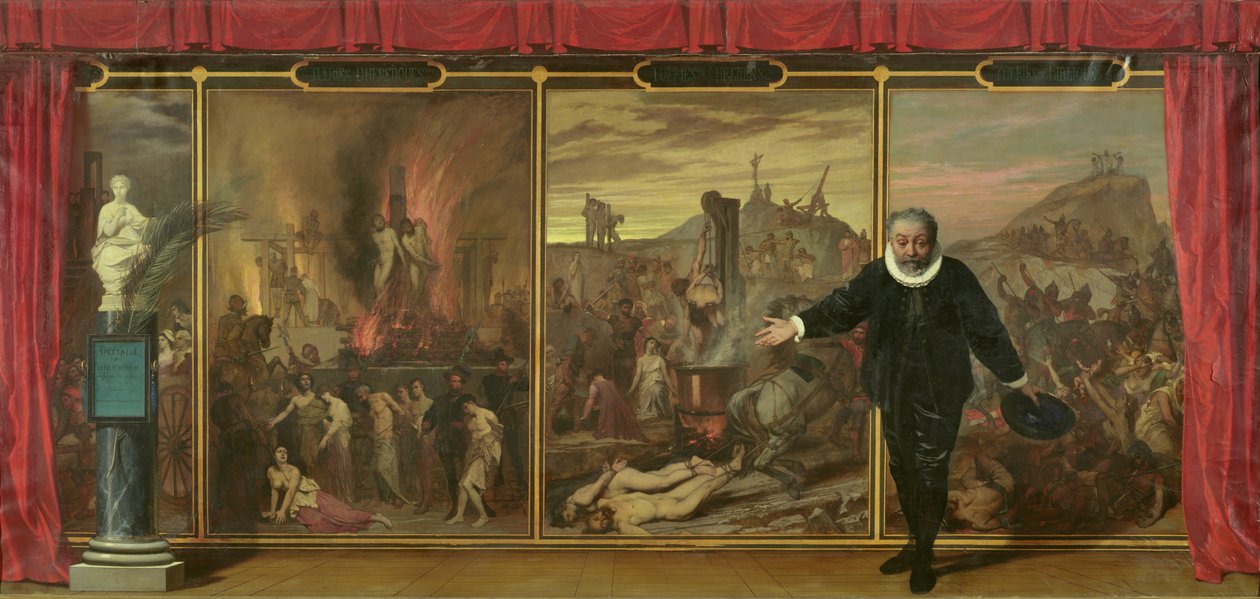 Ihmisten hulluuden spektaakkeli, 1872 tekijältä Auguste Barthelemy Glaize