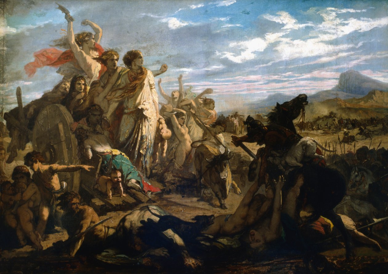 "Gallian naiset", 1827-1893 tekijältä Auguste Barthelemy Glaize