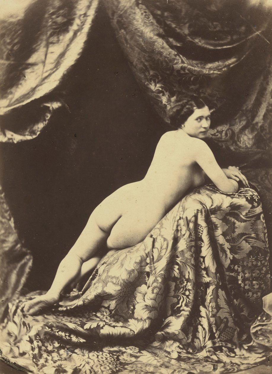 Alastonkuvitus,c. 1855 (kuva) tekijältä Auguste Belloc