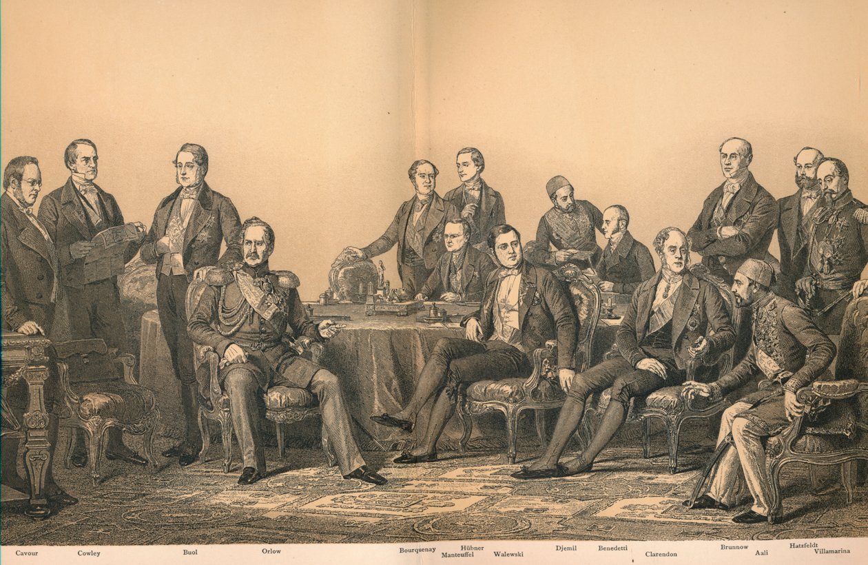"Pariisin kongressi vuonna 1856", 1907 tekijältä Auguste Blanchard