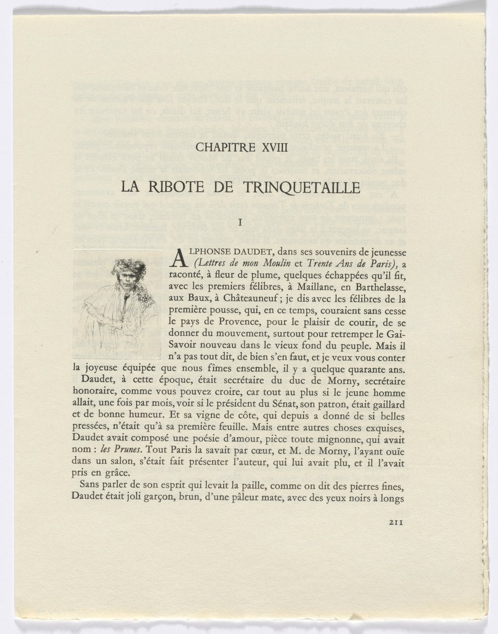 Frédéric Mistral: Mémoires et Recits by Frédéric Mistral: mies (sivu 211) tekijältä Auguste Brouet