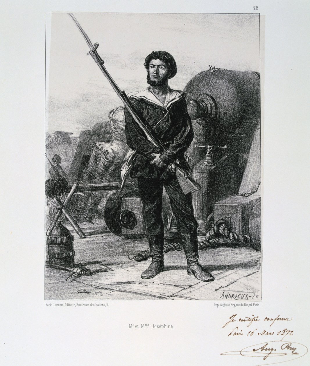 M et me Josephine, Pariisin piiritys, Ranskan ja Preussin sota, 1870 1872 tekijältä Auguste Bry