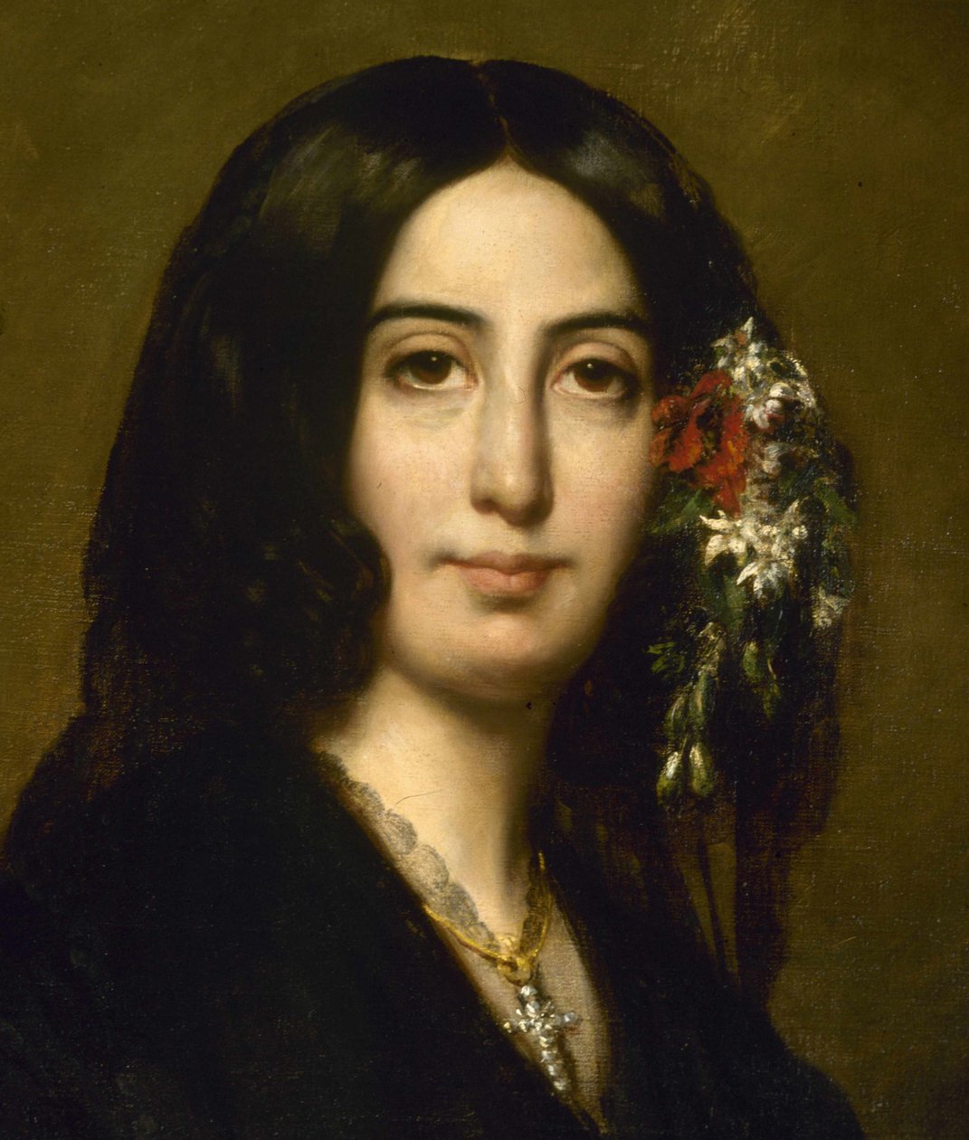 George Sandin muotokuva, n. 1837. tekijältä Auguste Charpentier