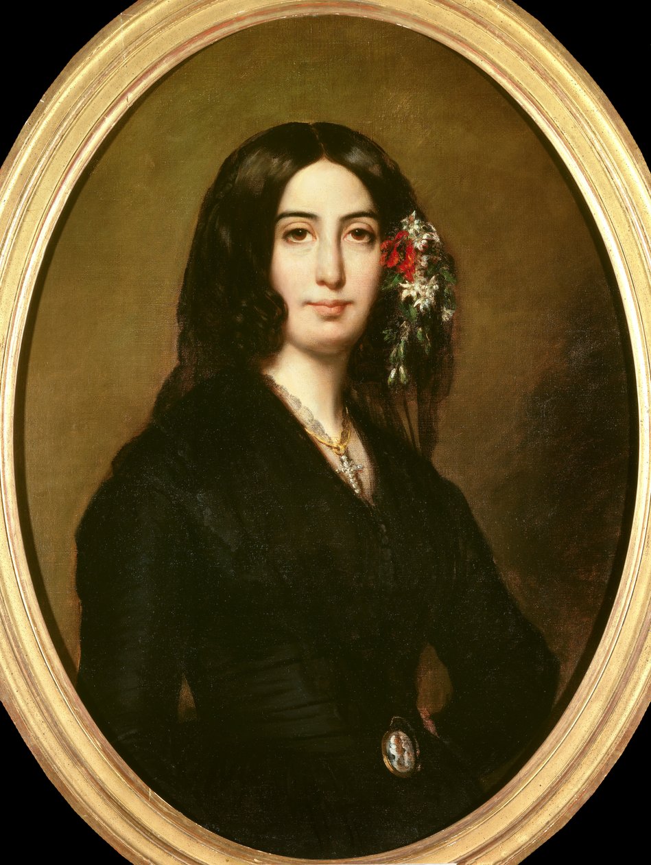 Muotokuva kirjailija George Sandista (1804-1876) Aurore Dupin, Baronne Dudevant Auguste Charpentier