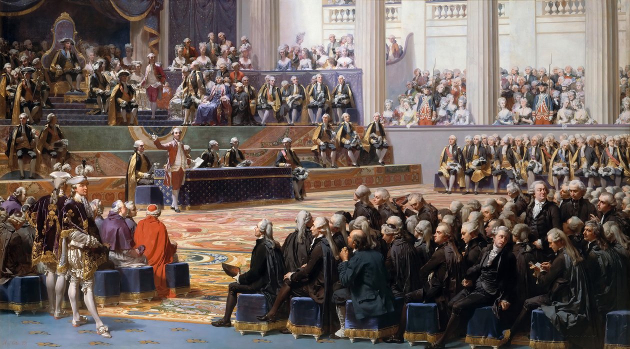 Kenraalin avajaiset Versaillesissa 5. toukokuuta 1789 tekijältä Louis Charles Auguste Couder