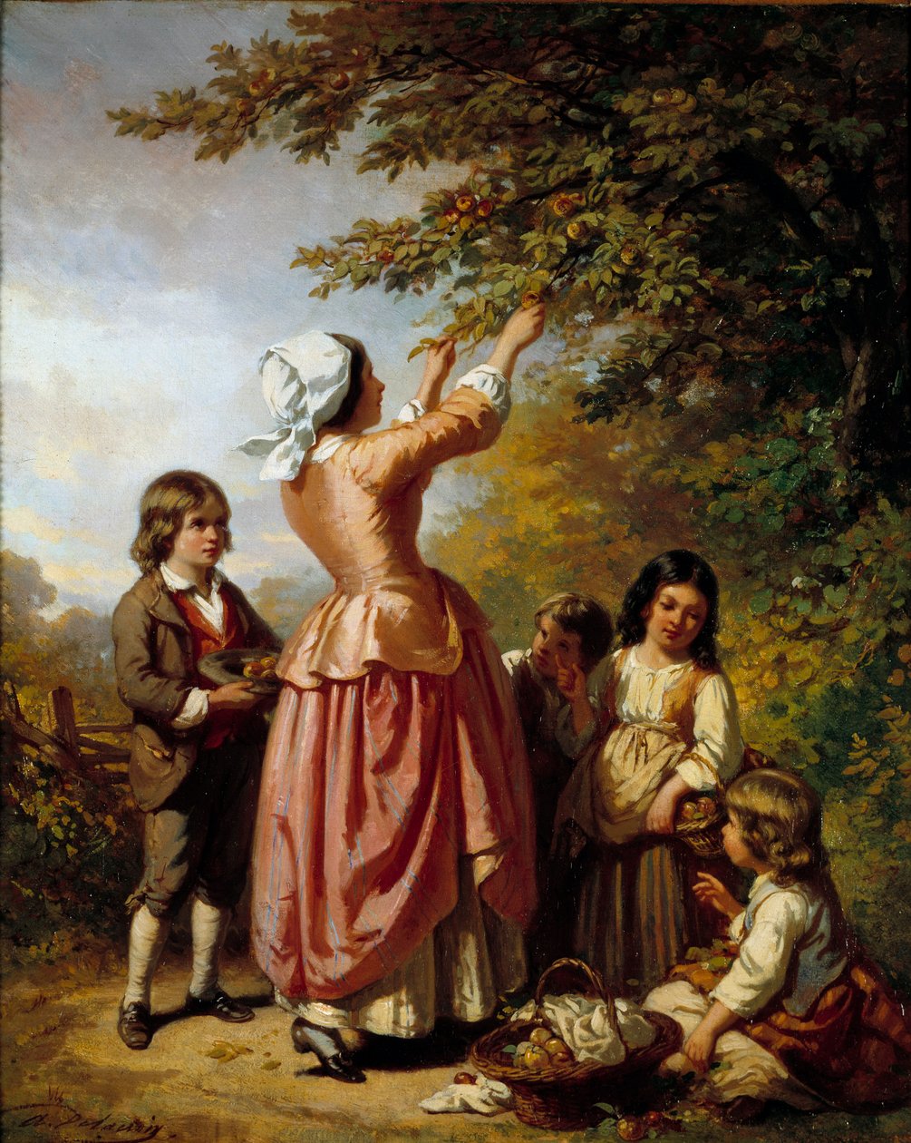 Poiminta. Auguste Delacroixin (1809-1868) maalaus tekijältä Auguste Delacroix