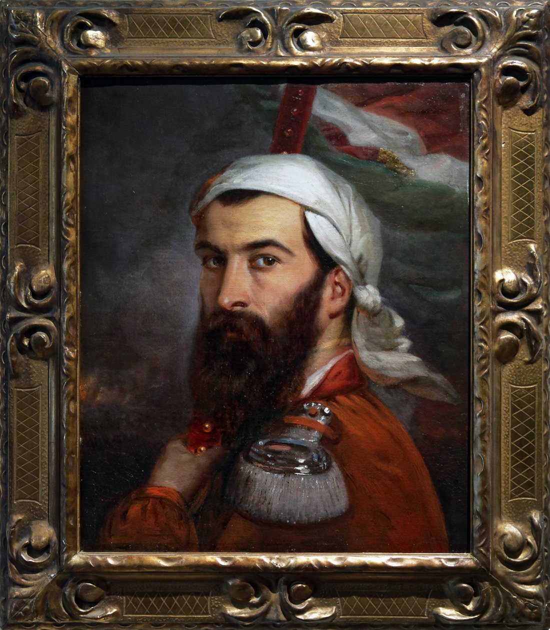 Giuseppe Garibaldi Morazzonen taistelun jälkeen 5. elokuuta 1848 tekijältä Auguste Estienne