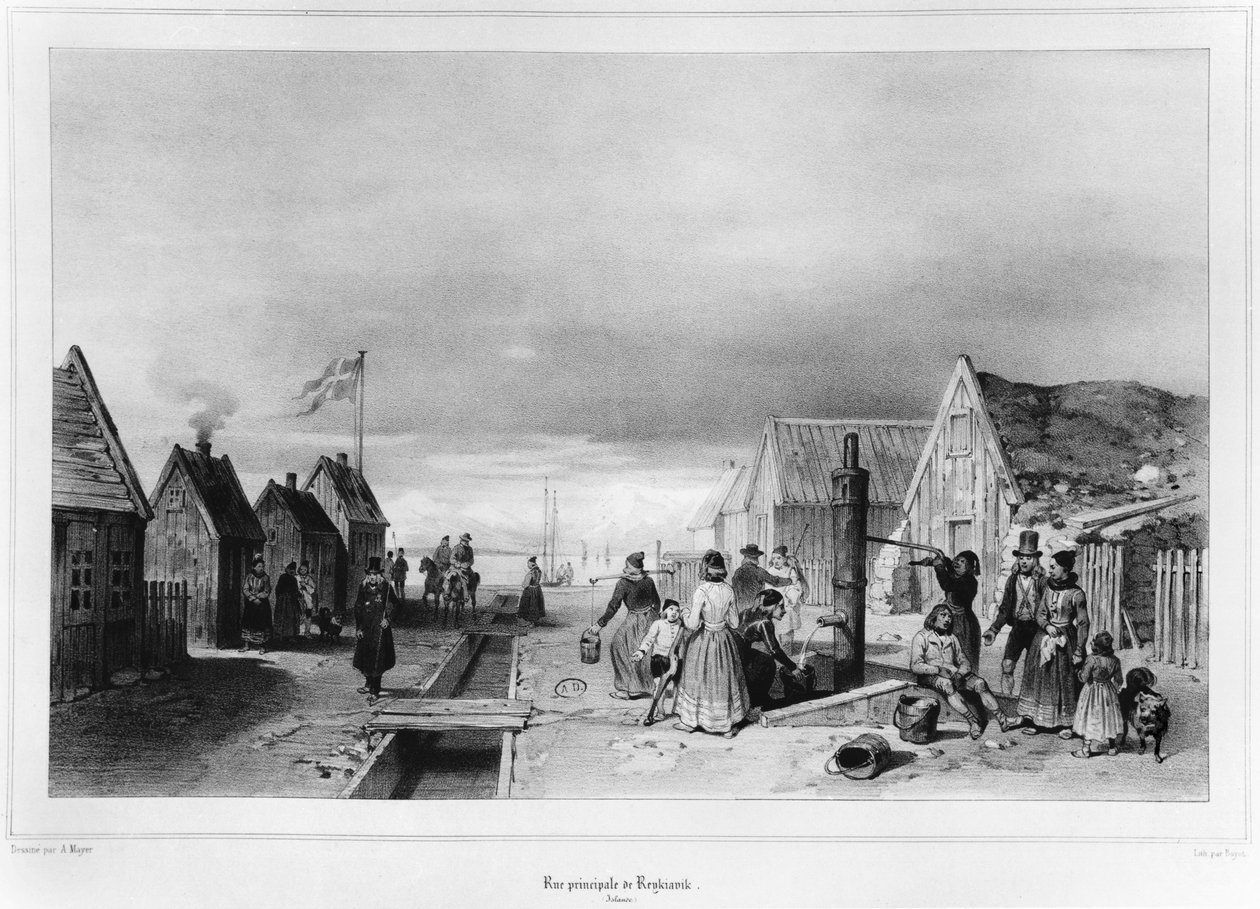 High Street, Reykjavik tekijältä Auguste Etienne Francois Mayer