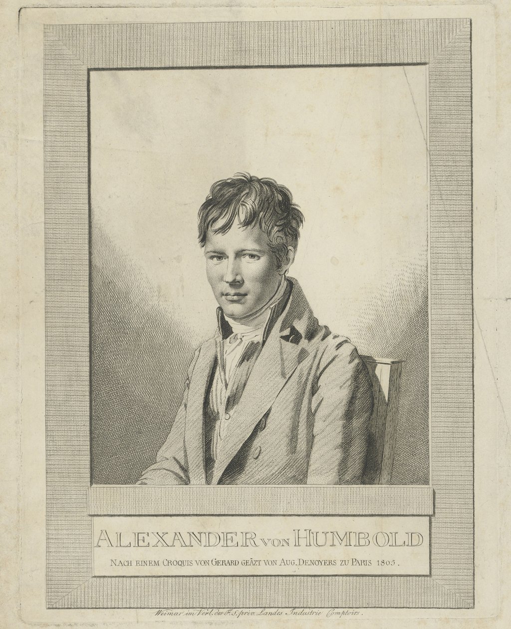Alexander von Humboldtin muotokuva 1769-1859, 1805. tekijältä Auguste Gaspard Louis Desnoyers