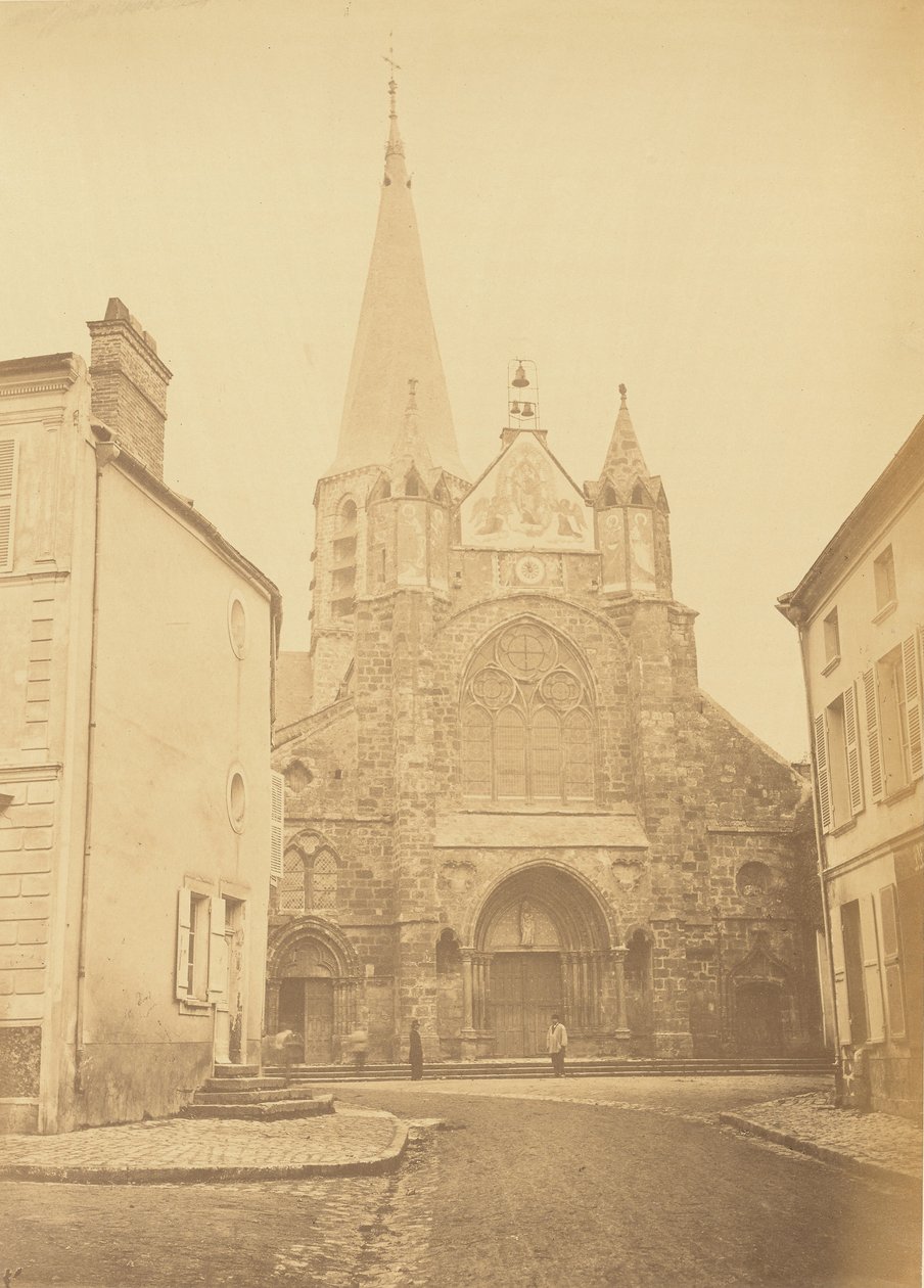 Eglise de Priseaux (Loiret) Ce Nomin aseman lähellä. tekijältä Auguste Hippolyte Collard