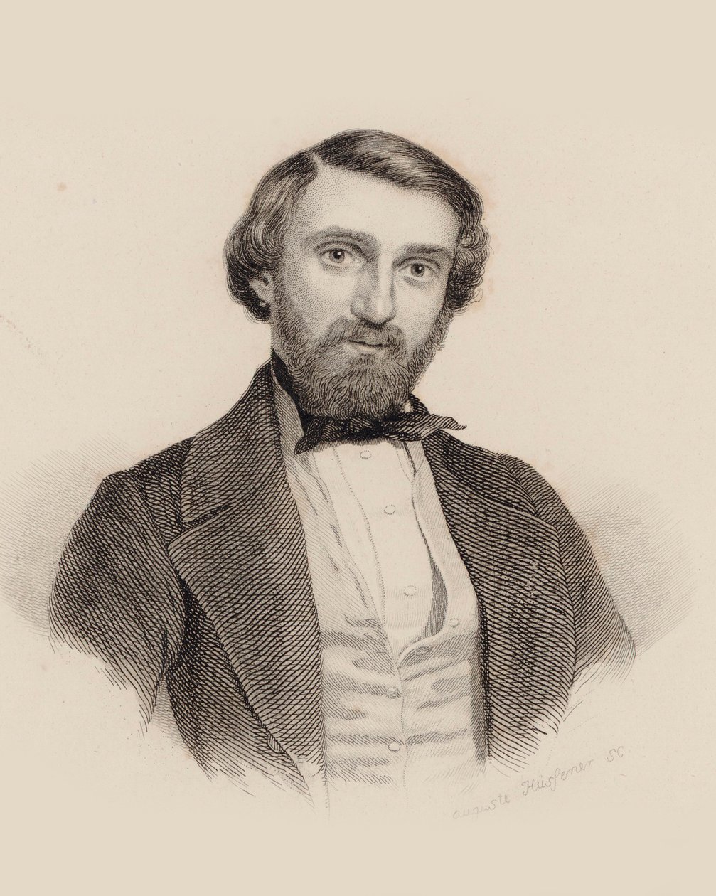 Säveltäjä Giuseppe Verdin muotokuva 1813-1901, n. 1850. tekijältä Auguste Hüssener