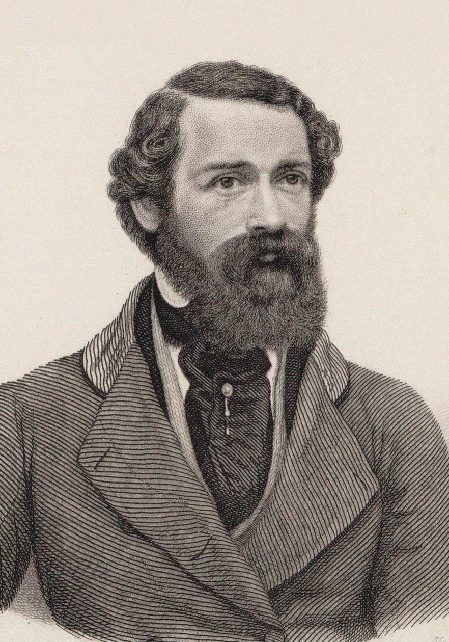 Säveltäjä Joseph Netzerin muotokuva 1808-1864, n. 1850. tekijältä Auguste Hüssener