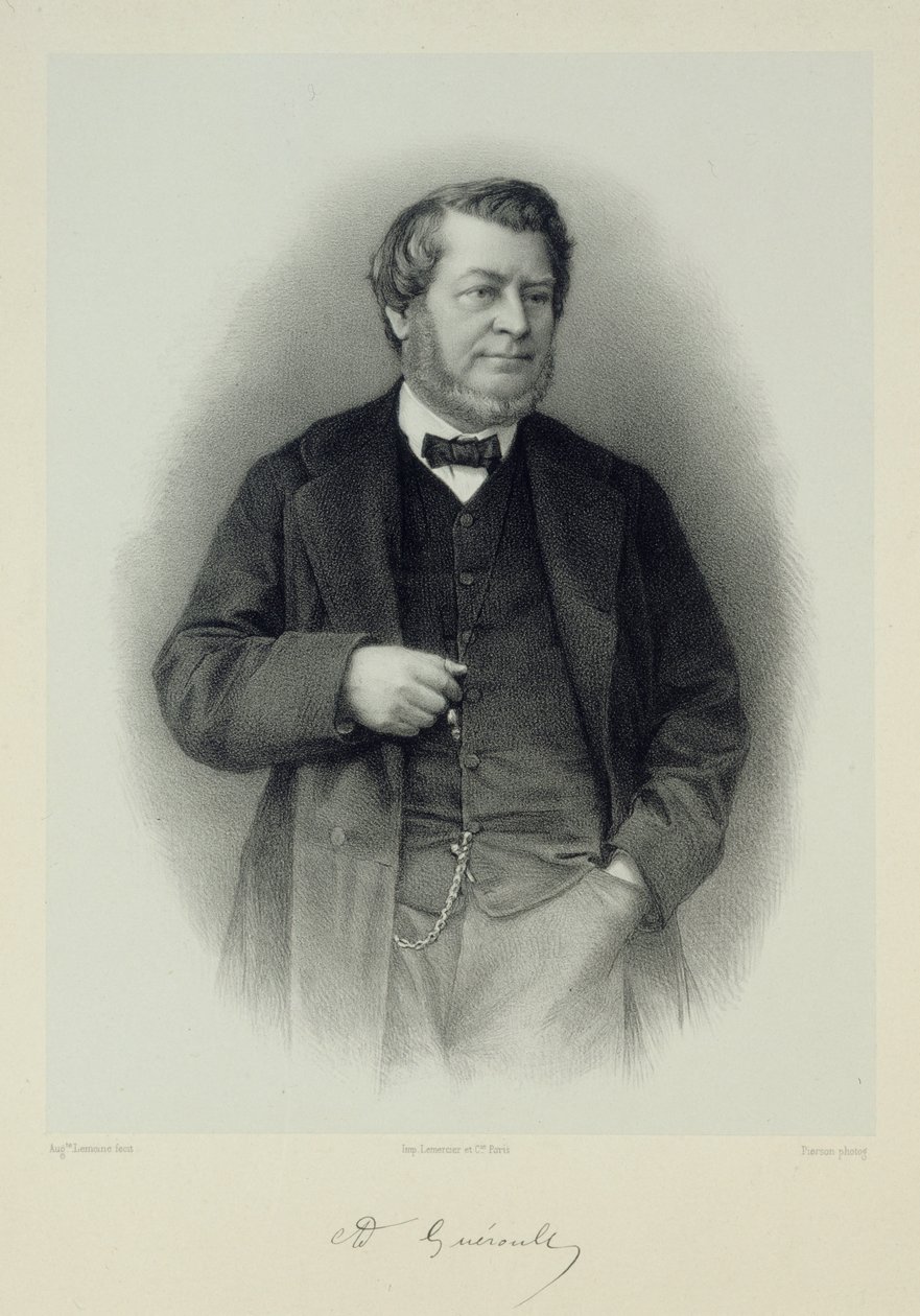 Adolphe Guéroultin muotokuva 1810-1872. tekijältä Auguste Lemoine