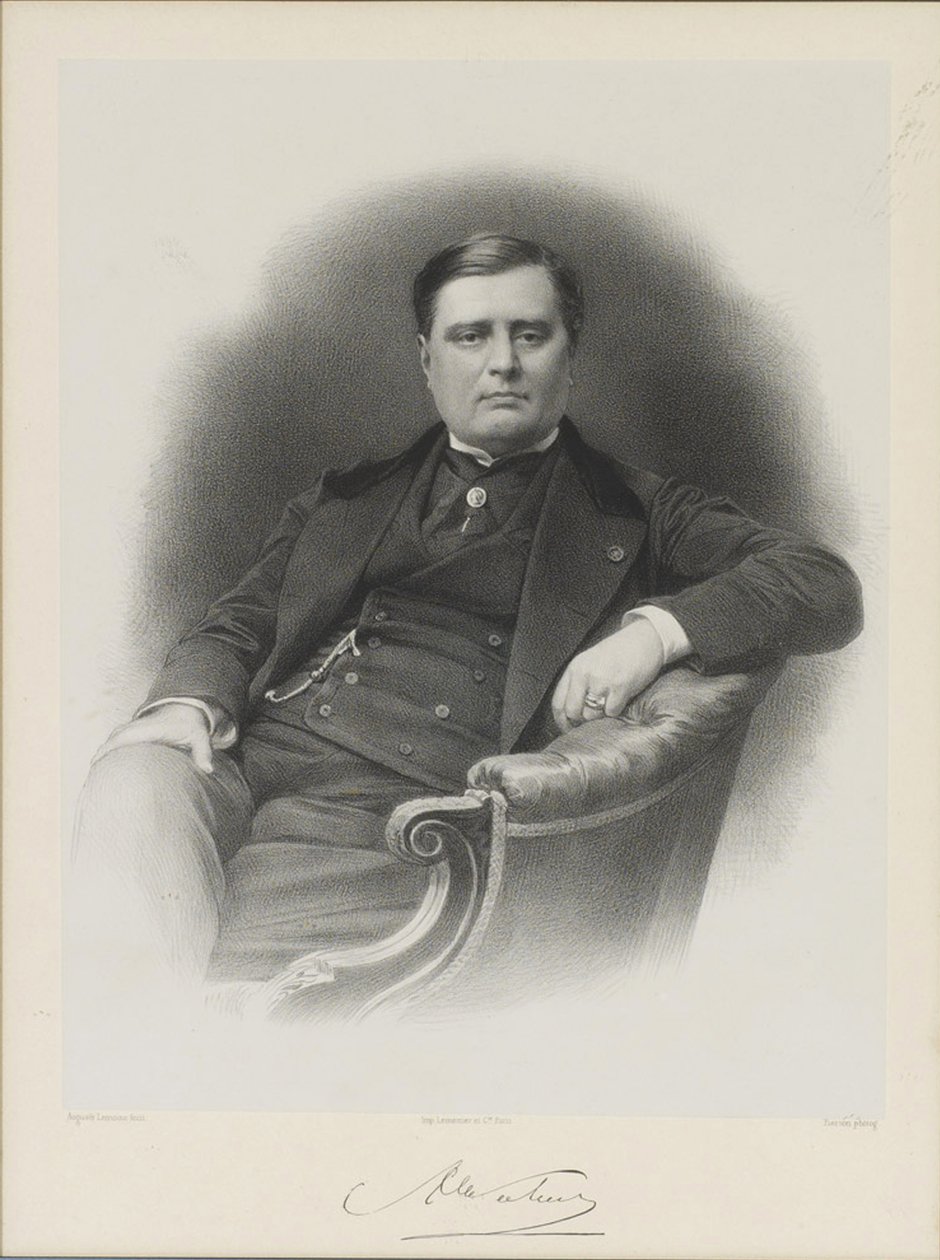 Alexandre Florian Josephin muotokuva, kreivi Colonna-Walewski 1810-1868 tekijältä Auguste Lemoine