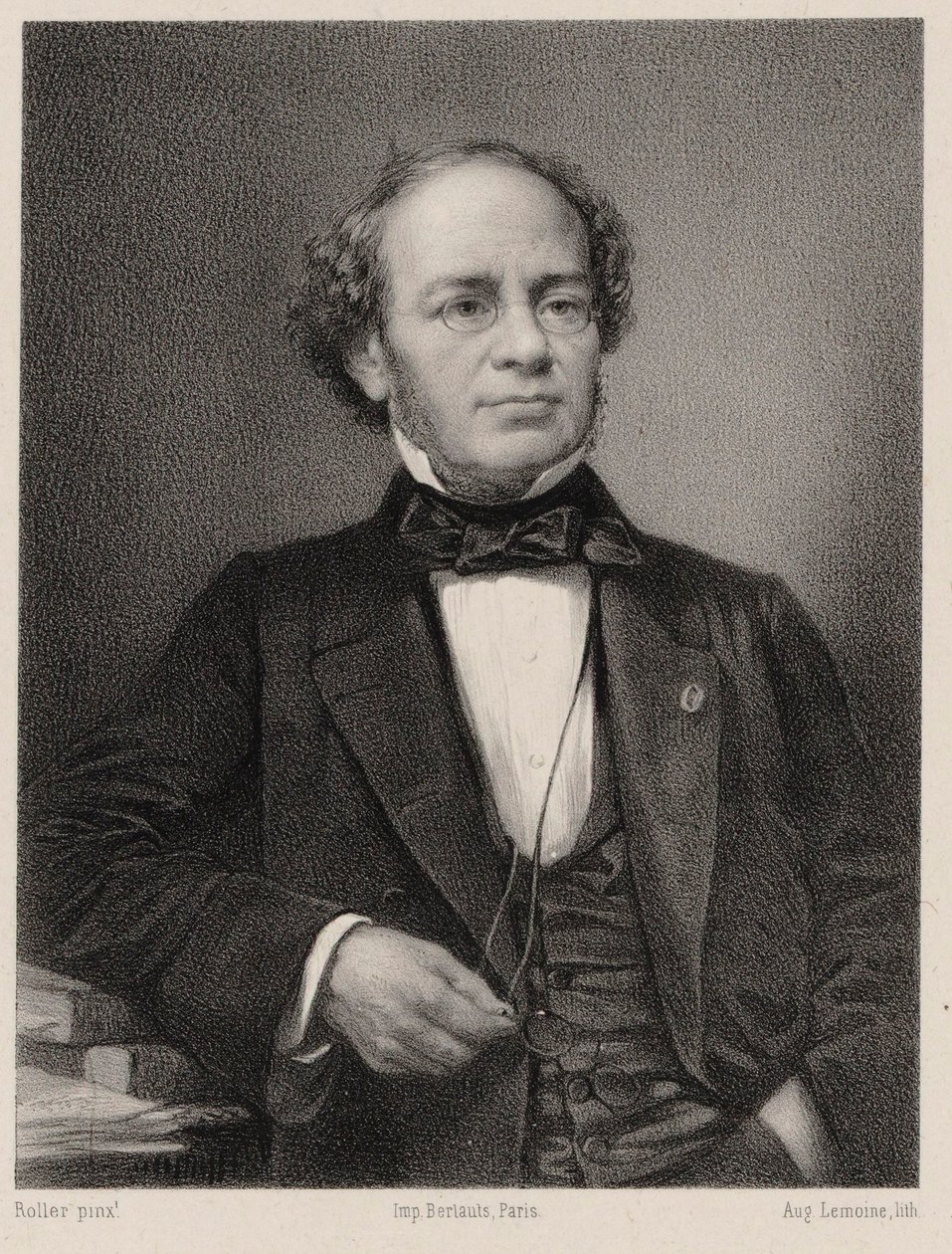 Muotokuva säveltäjä Jacques Fromental Halévysta 1799-1862. tekijältä Auguste Lemoine