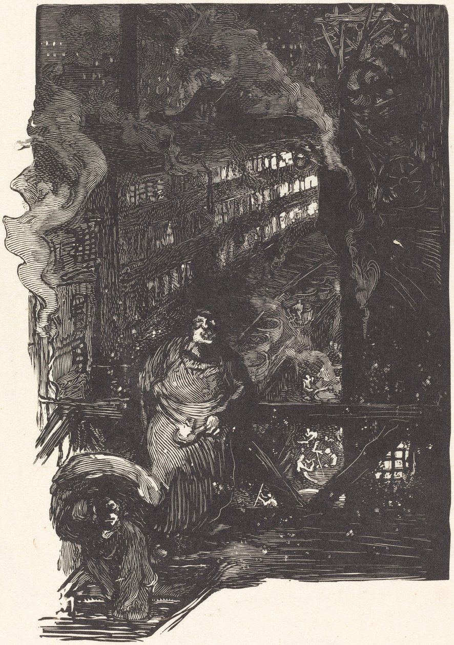 Magisterium-työpaja Les Gobelinsissa, julkaistu 1901. tekijältä Auguste Lepere