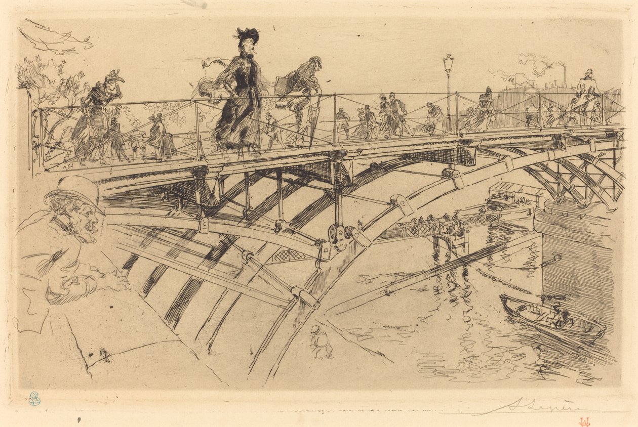 Taiteiden silta (Le pont des Arts) tekijältä Auguste Lepere