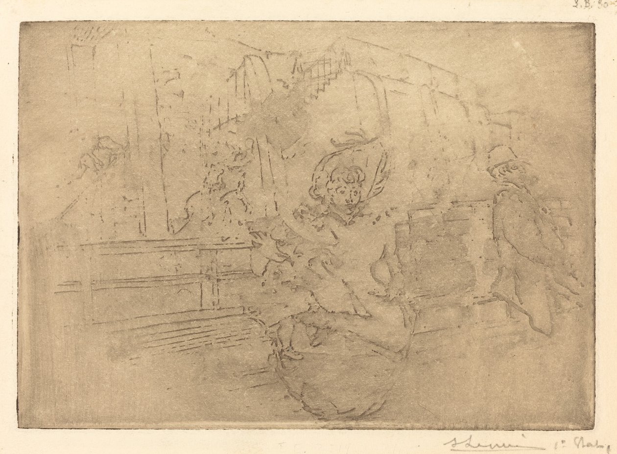 Lähtö Greenwichiin (Depart pour Greenwich) tekijältä Auguste Lepere