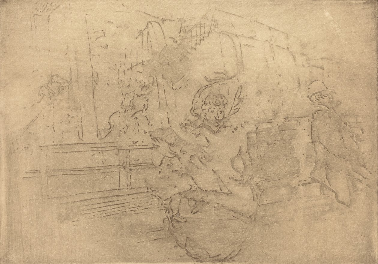 Lähtö Greenwichiin Lähtö pour Greenwich, 1891. tekijältä Auguste Lepere
