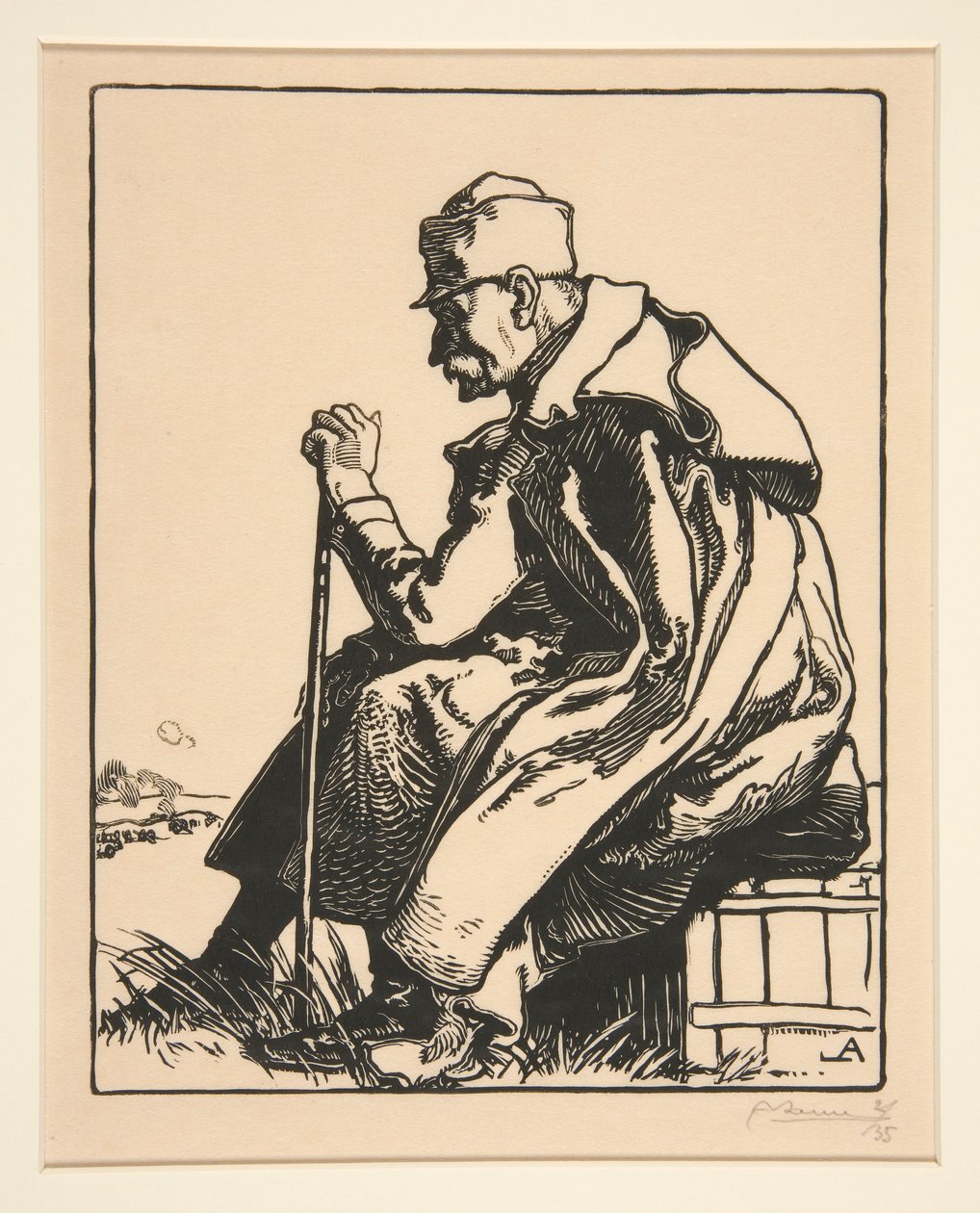 Le Roi de Serbie (Serbian kuningas), La Guerre de 1914, ensimmäinen sarja, nro 4 tekijältä Auguste Lepere
