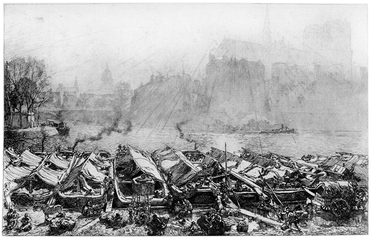 Apple Walk, c1870-1910 1924 tekijältä Auguste Louis Lepère