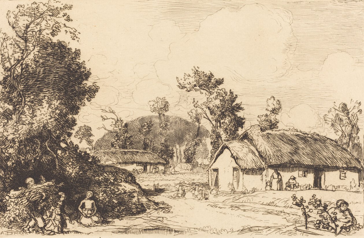 Patime of Rest, Vendee Lepopeli, Vendee. tekijältä Auguste Lepere