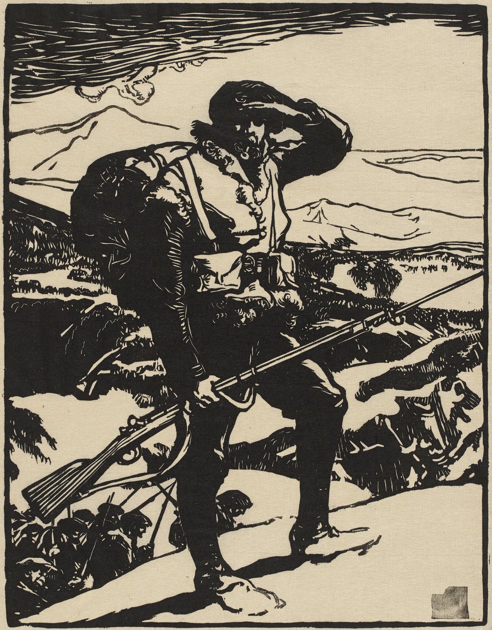 Katse Reinin tasangolle tekijältä Auguste Lepere