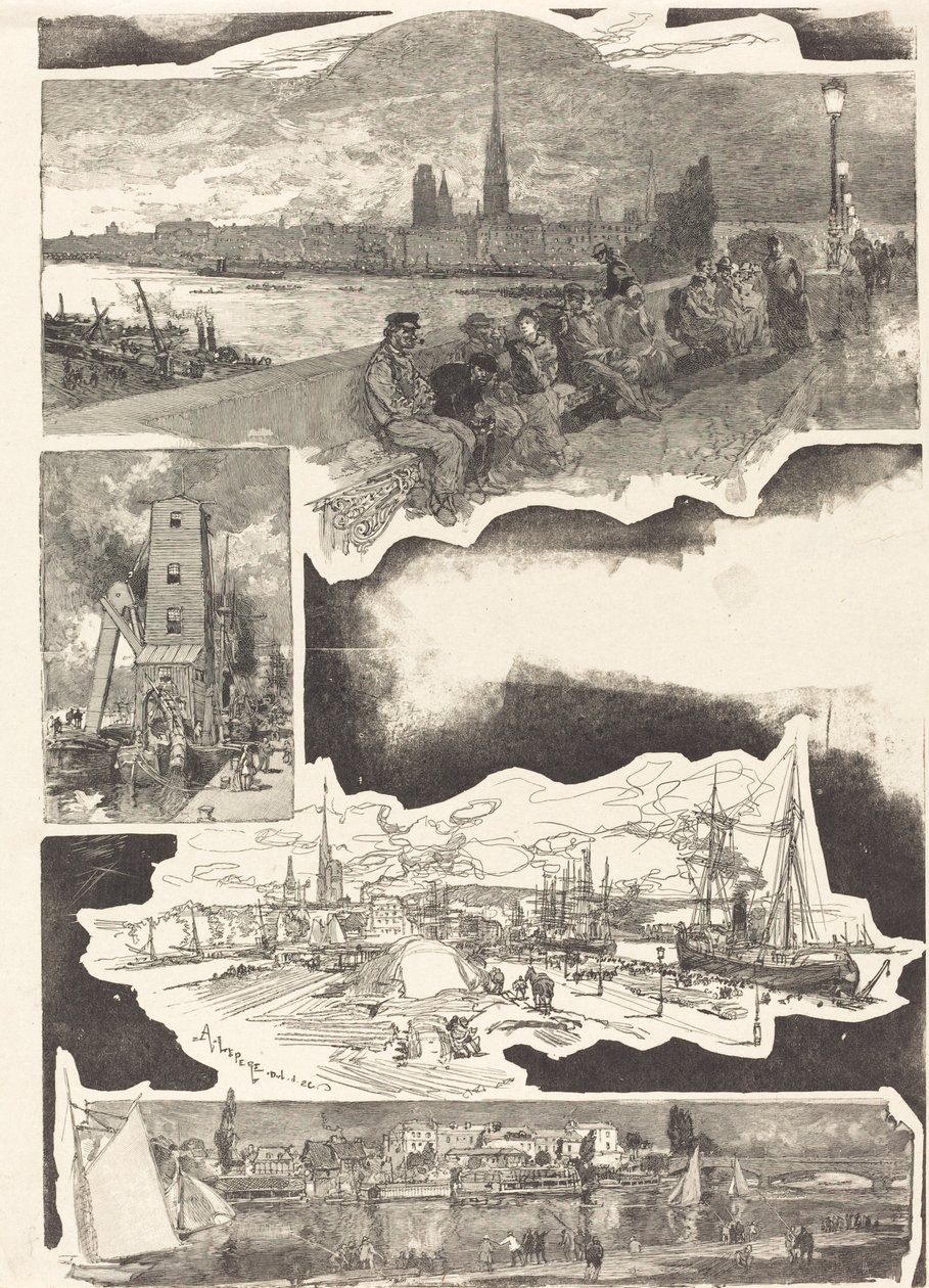 Rouen tekijältä Auguste Lepere