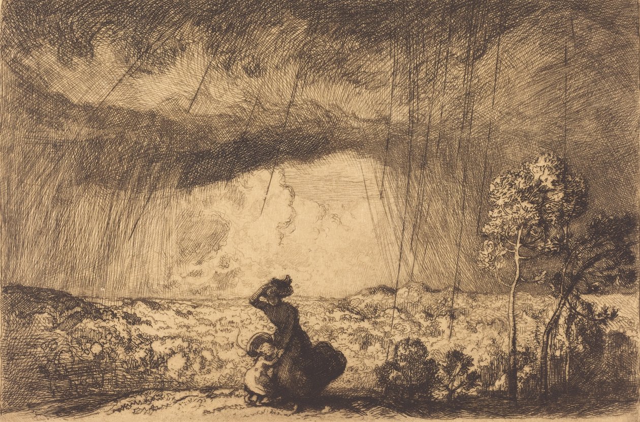 Storm on the Dune, Vendee Storm on the Dune, Vendee. tekijältä Auguste Lepere