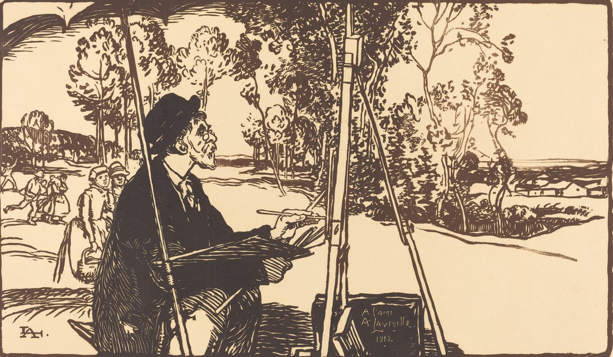 Maisemataiteilija Maisemataiteilija, 1912. tekijältä Auguste Lepere