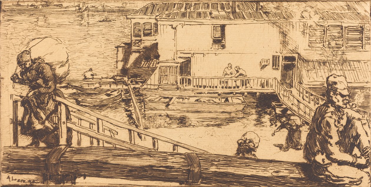 Pesutalo Pesutalo, 1891. tekijältä Auguste Lepere