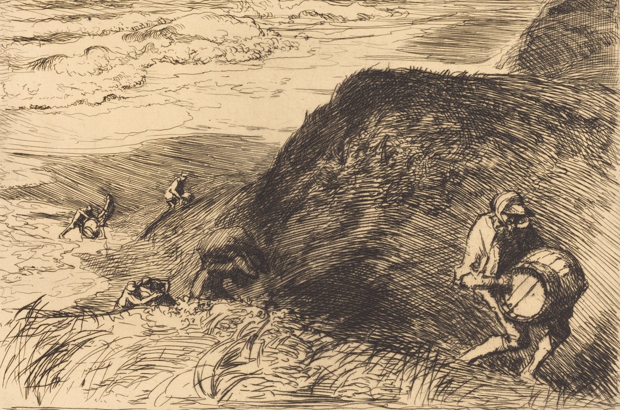 Wreckers, Saint-Jean-de-Monts Haaksiryöstäjät, Saint-Jean-de-Monts, 1915. tekijältä Auguste Lepere