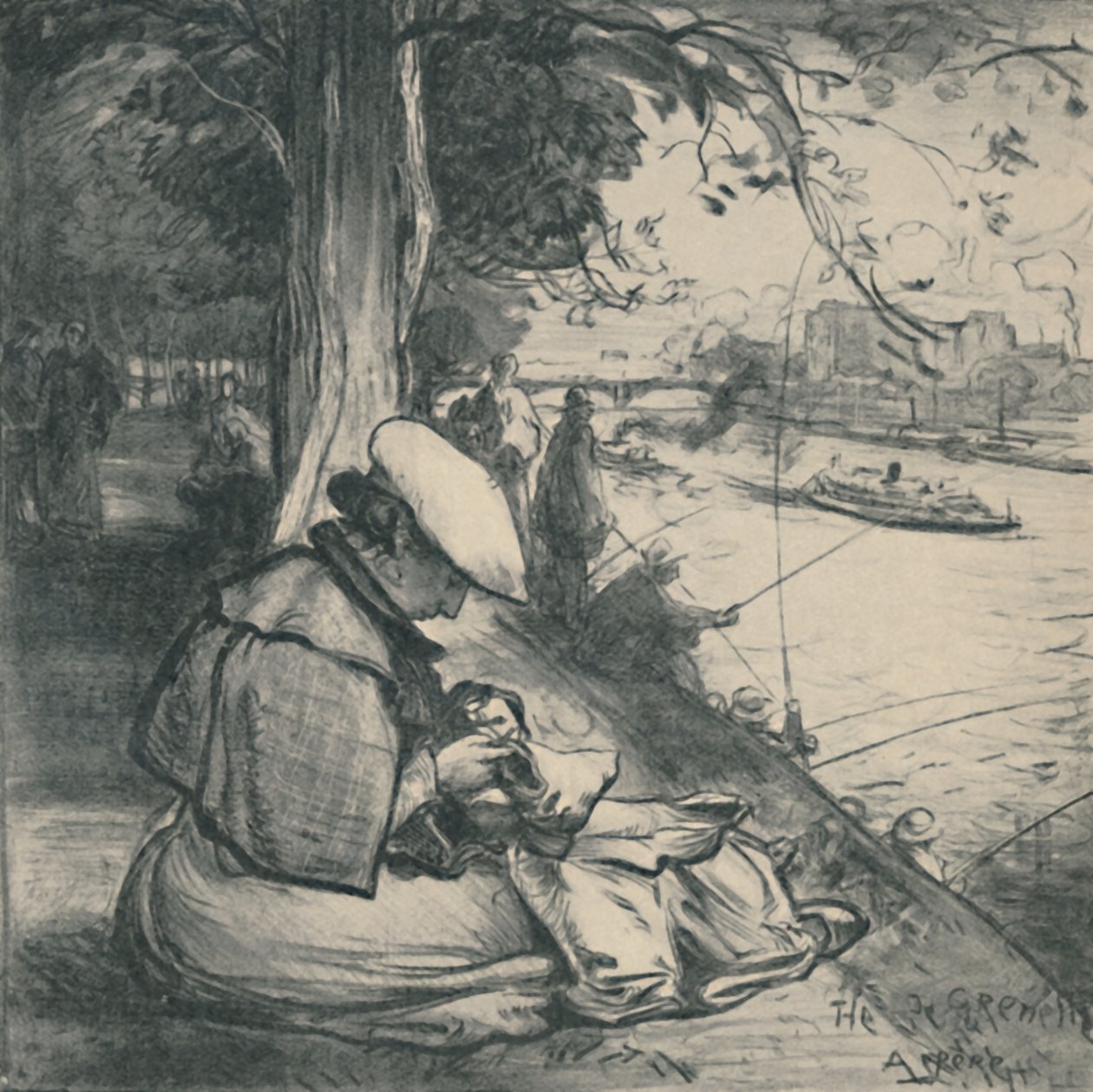 Joutsensaari, c1898, 1919 tekijältä Auguste Louis Lepère