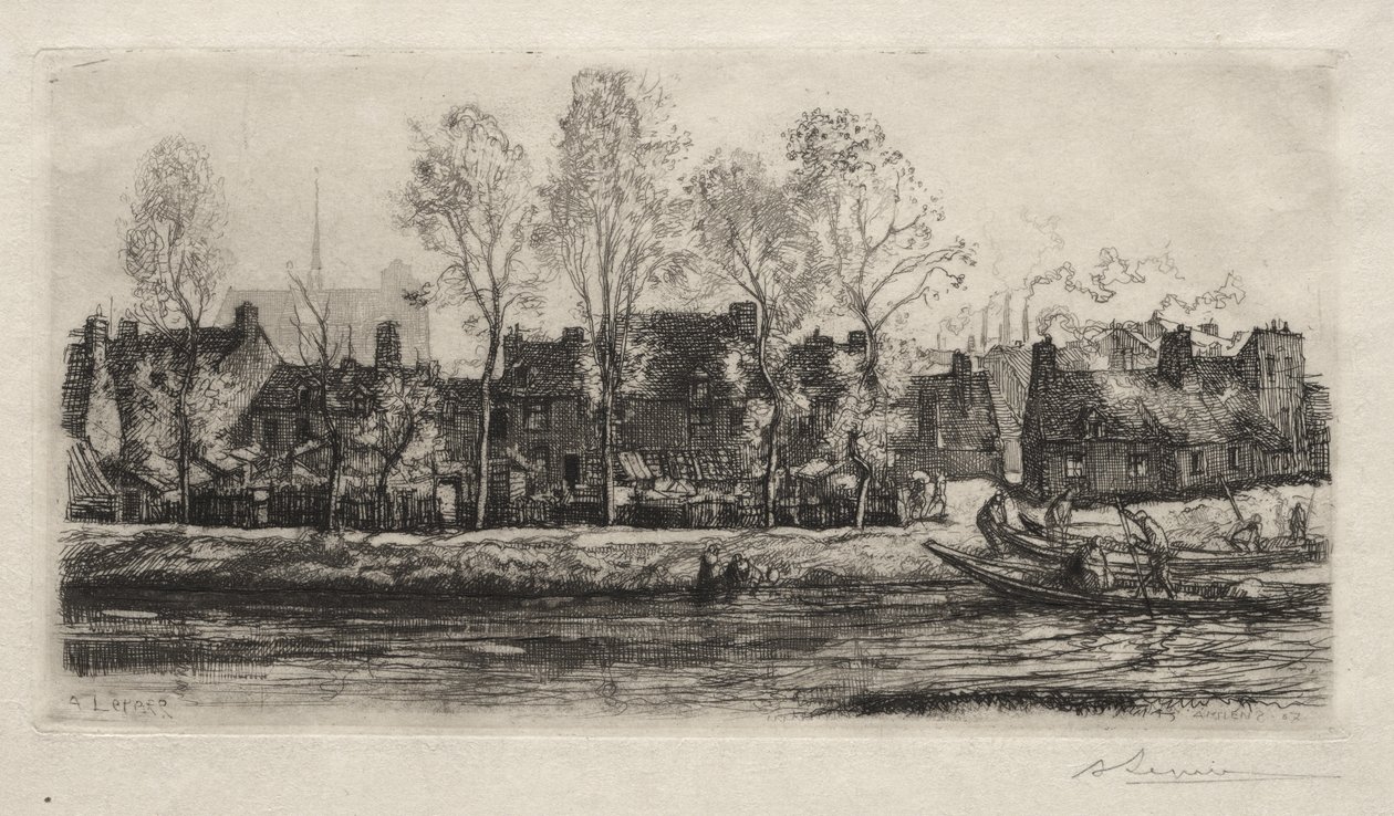 Amiens, Sommen ranta tekijältä Auguste Louis Lepère