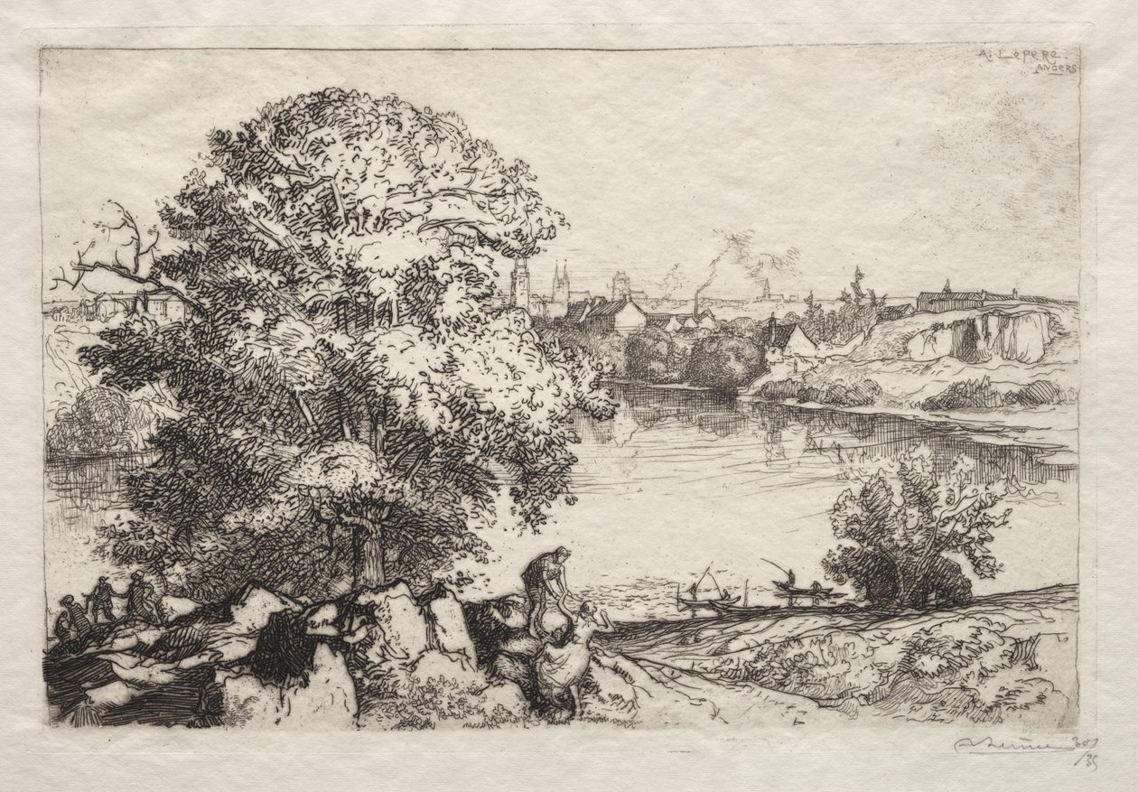 Angers: Estany finlandès de Sant Nicolau tekijältä Auguste Louis Lepère